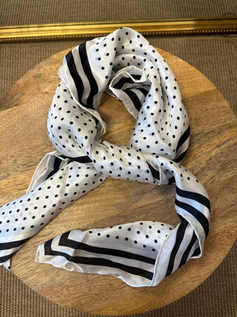 Foulard en soie - Pois