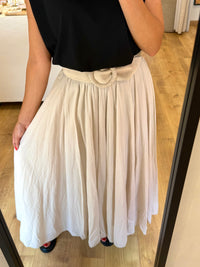 Jupe longue beige - Auda