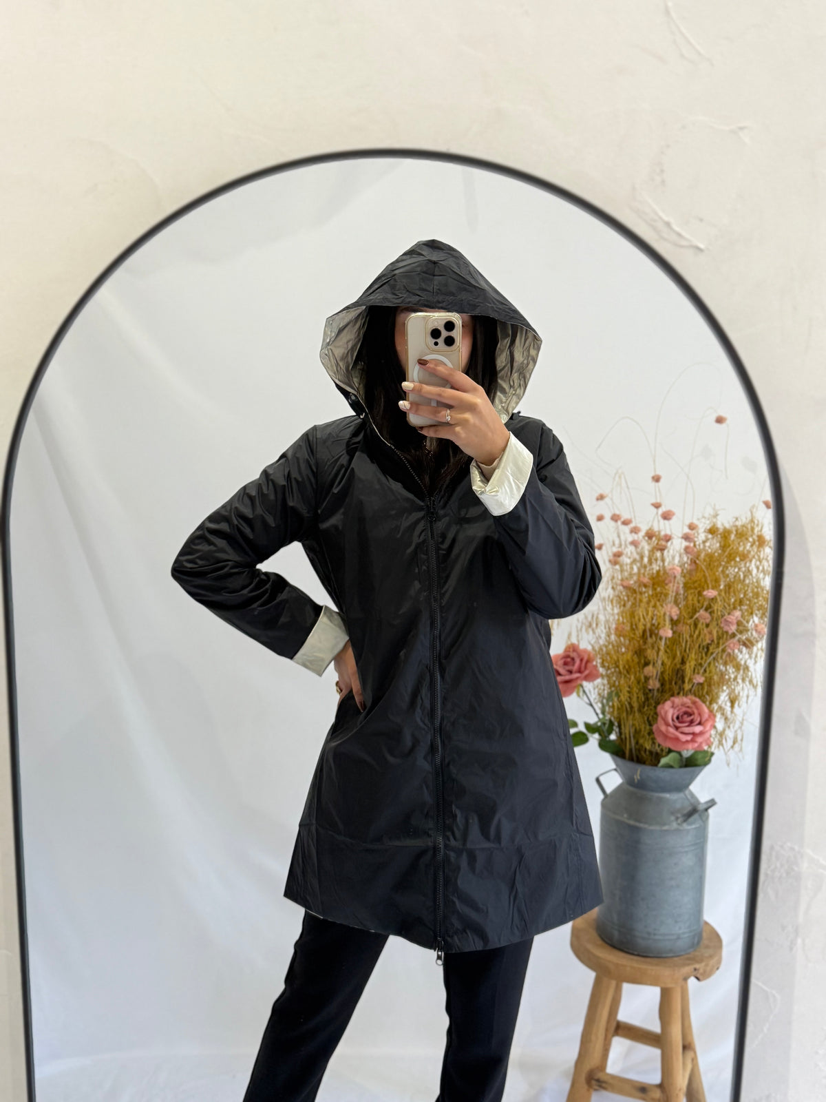 Parka noir or - Leon