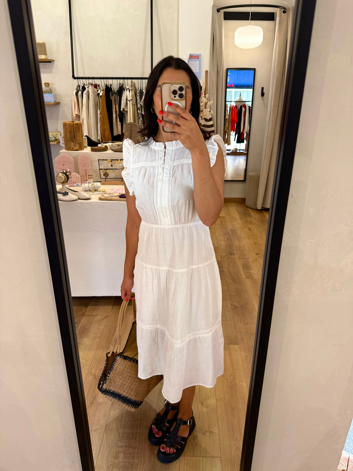 Robe longue blanc - victa