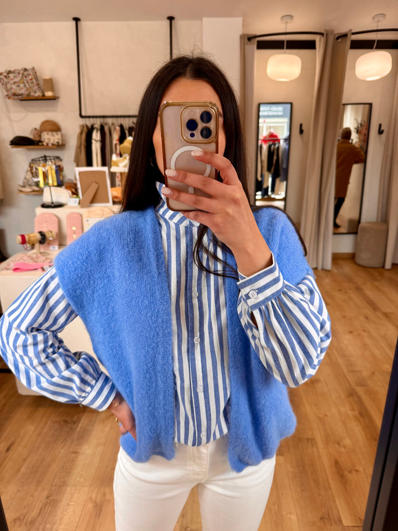 Gilet sans manche - Bleu azur