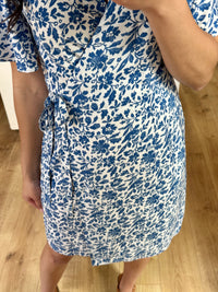 Robe motifs bleu - Zoe