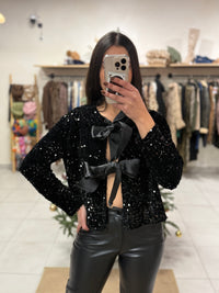 Haut sequins noir - ADRINA