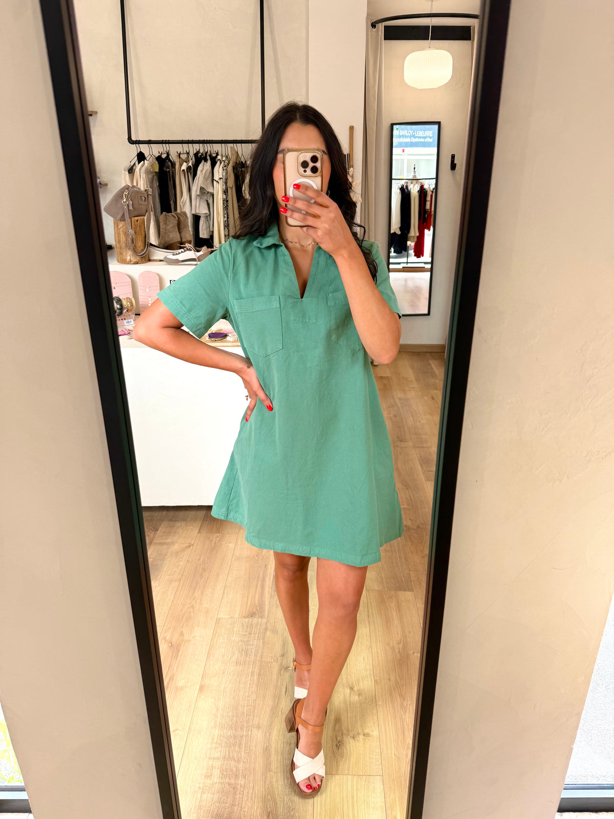 Robe kaki - Elisa