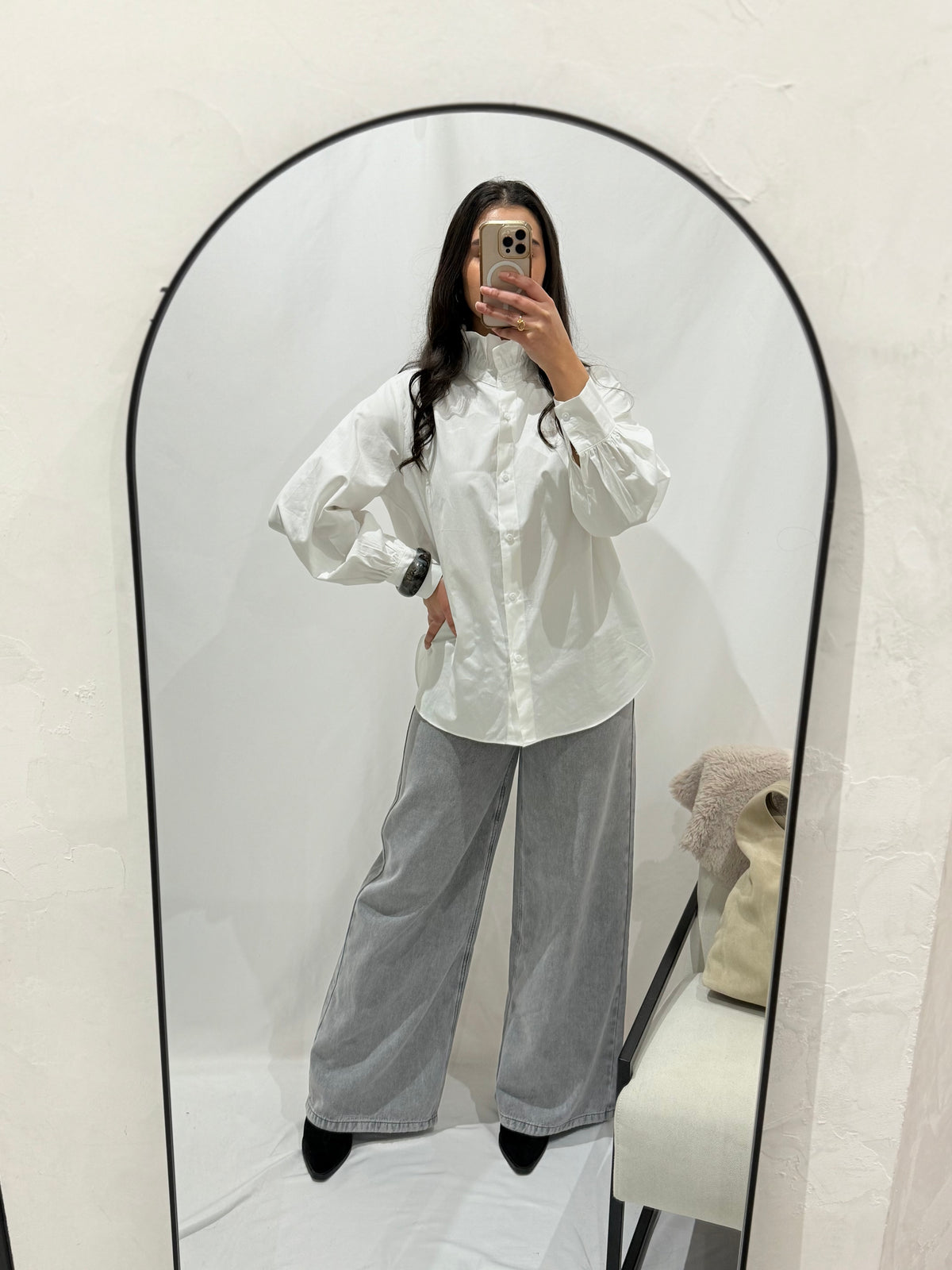 Blouse blanc - Ambre