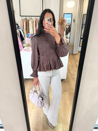 Blouse marron - Celia