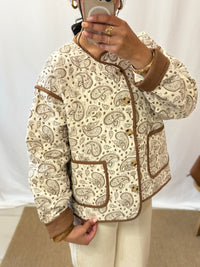 Veste motifs beige - Poris