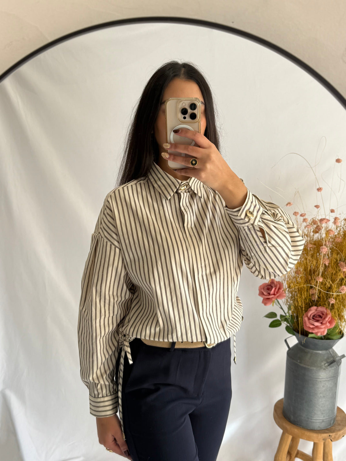 Chemise rayure choco - Nadège