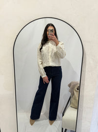 Blouse broderie beige - Neo