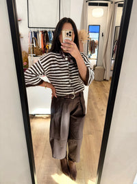 Pull rayure choco - Paula