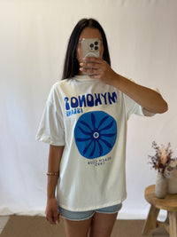 T shirt blanc mykonos - Rosy