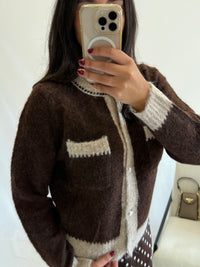 Gilet chocolat - Ingrid