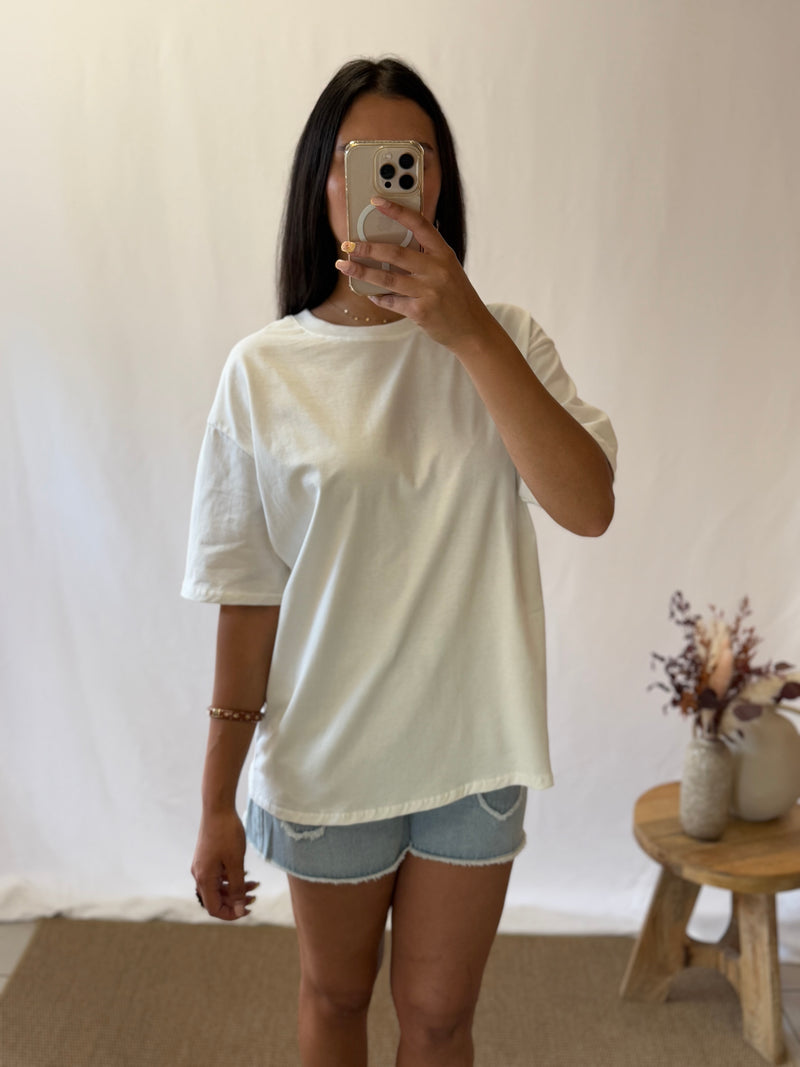 T shirt blanc mykonos - Rosy