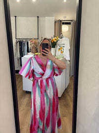 Robe rouge motifs - Adalia