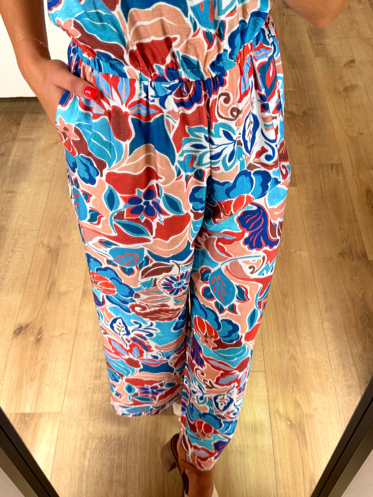 Combinaison motifs bleu - Aria