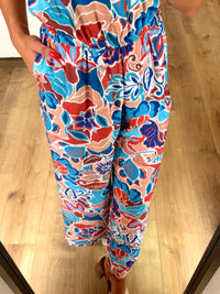 Combinaison motifs bleu - Aria