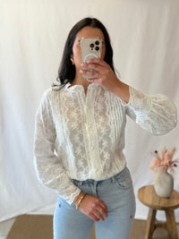 Blouse broderie blanc - Briam