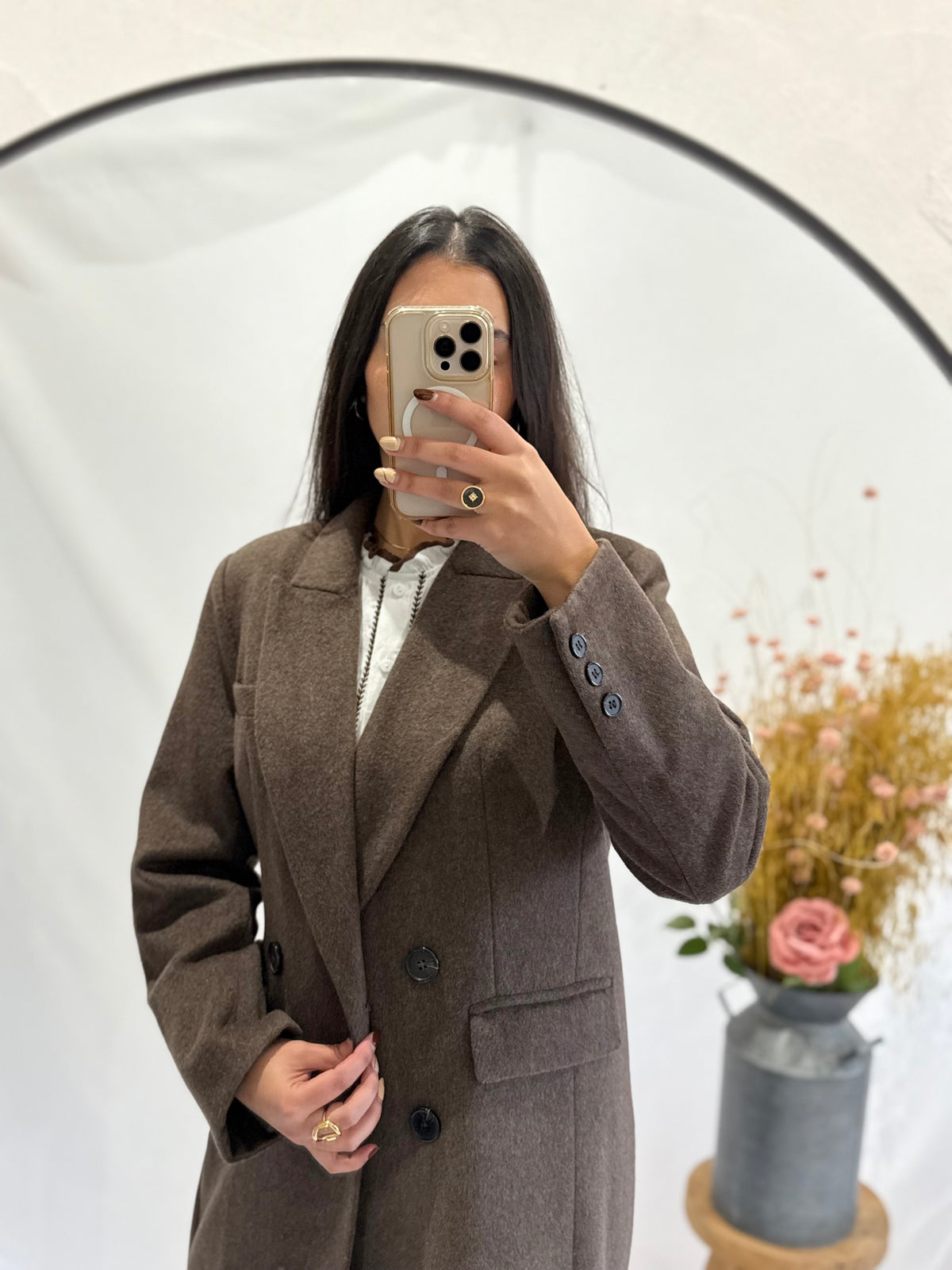 Manteau long choco - Polio