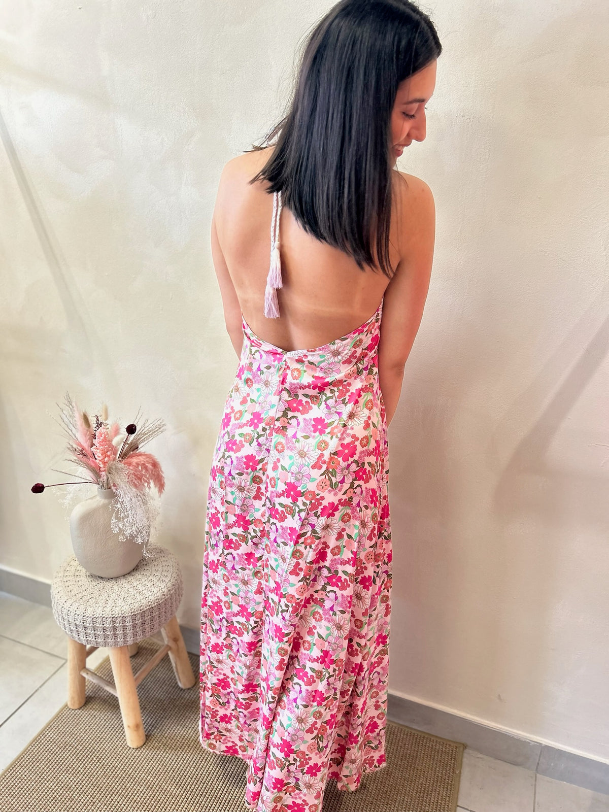 Robe Motifs Rose - Aude