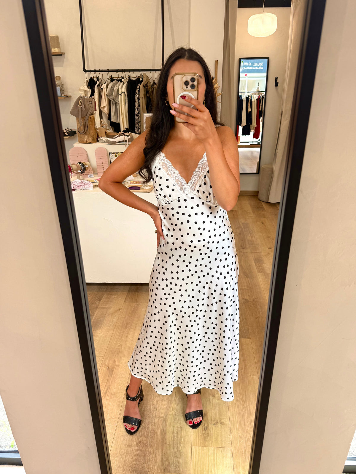 Robe longue pois - Clara