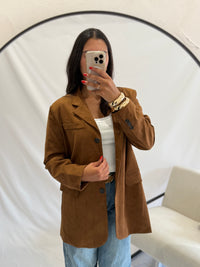 Blazer suédine - Brown