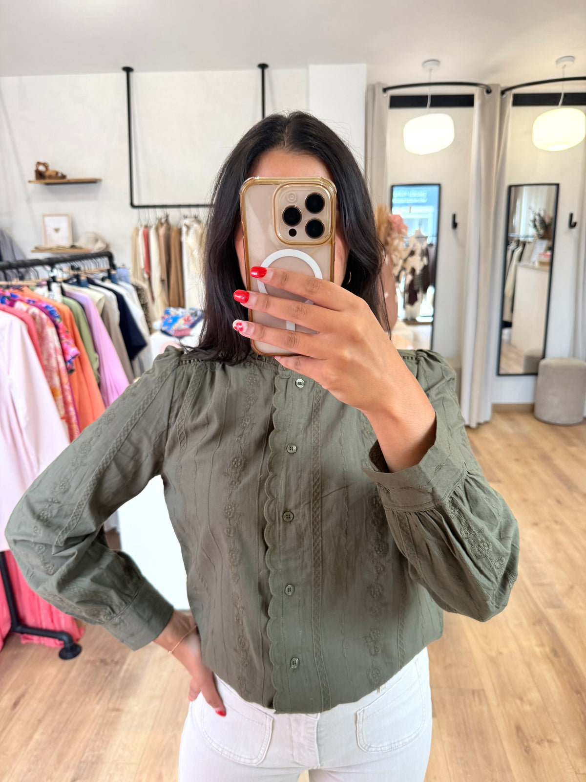 Blouse kaki - jean