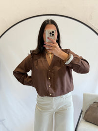 Blouse café - Romane