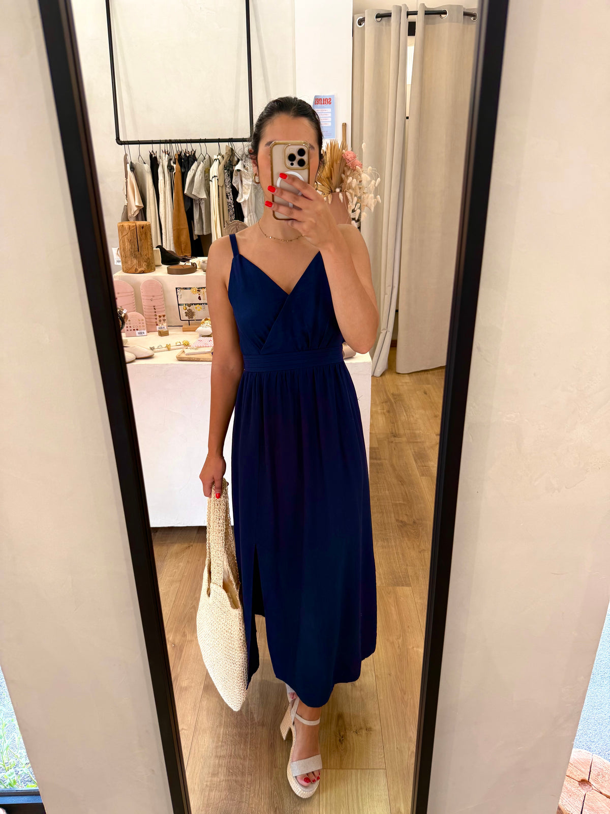 Robe longue marine - garan
