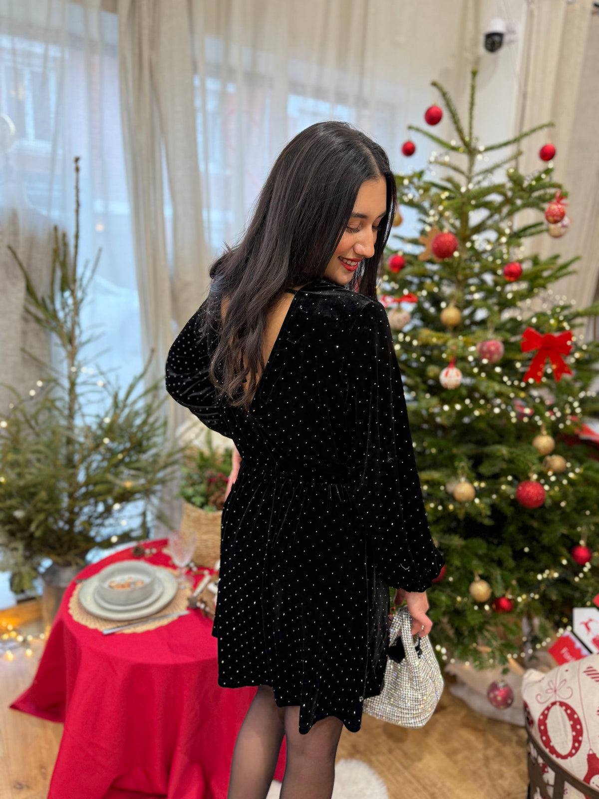 Robe noir brillant - Ashler