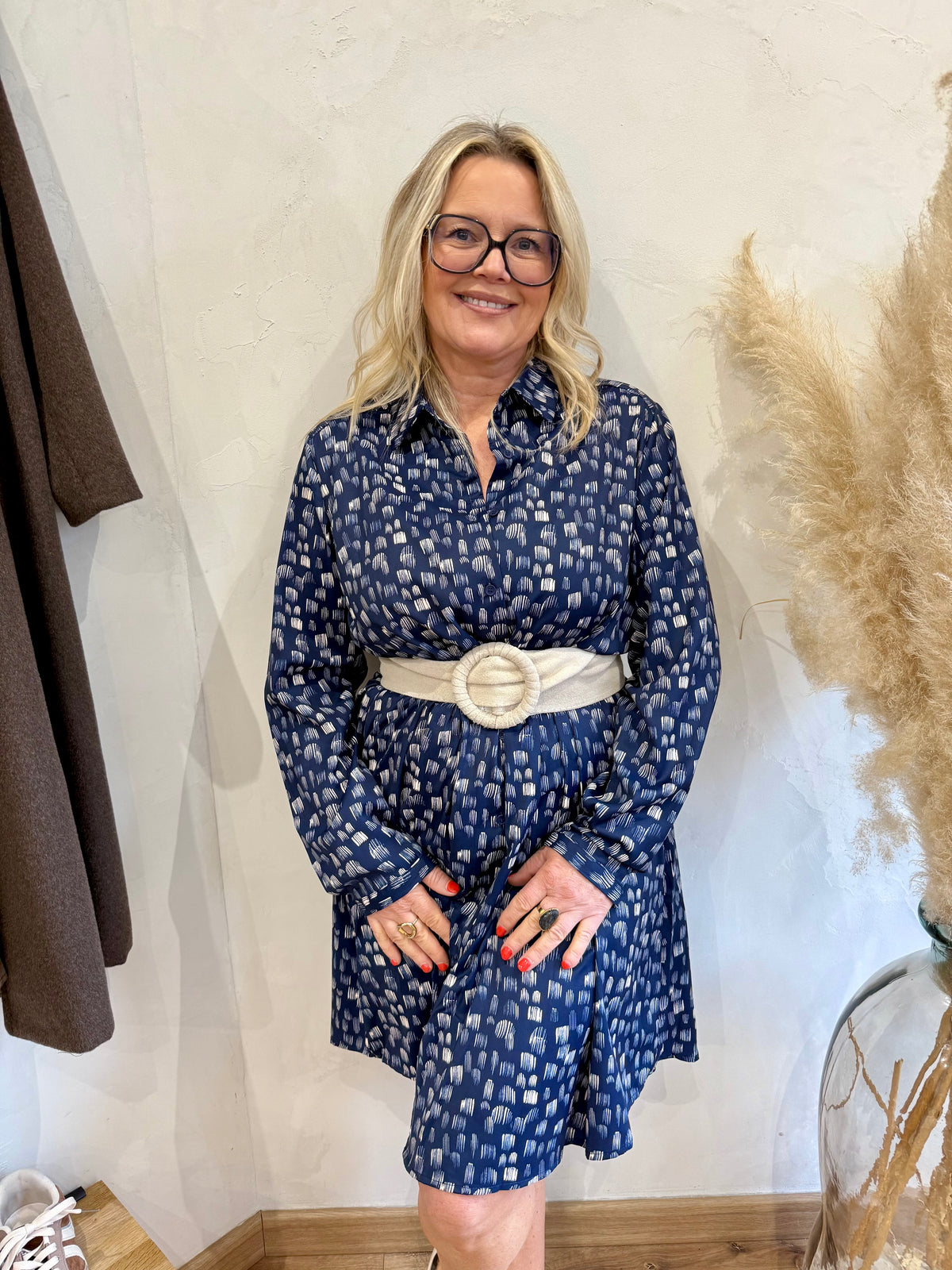 Robe motifs bleu - Ida