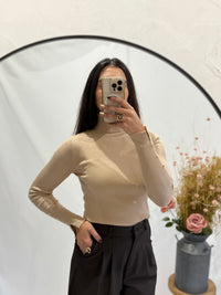 Haut col roulé beige  - Ulio
