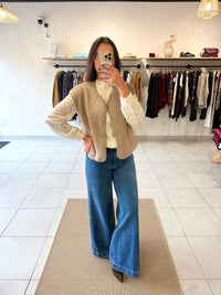 Gilet sans manches taupe - Alice