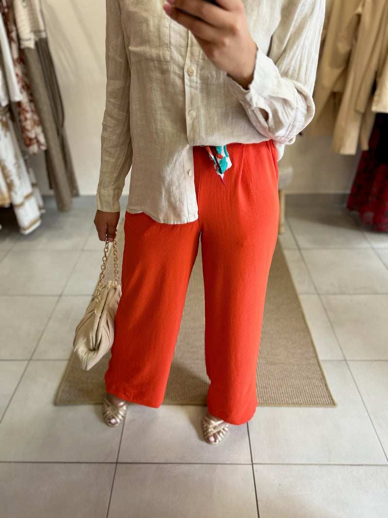 Pantalon fluide Orange - Paula