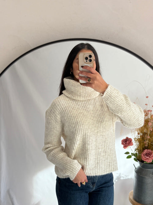 Pull avec col beige - Hugo