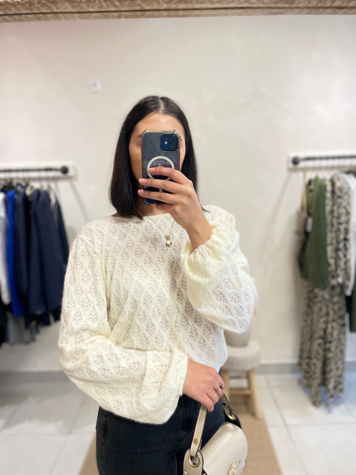 Blouse Détail Beige - HUJO