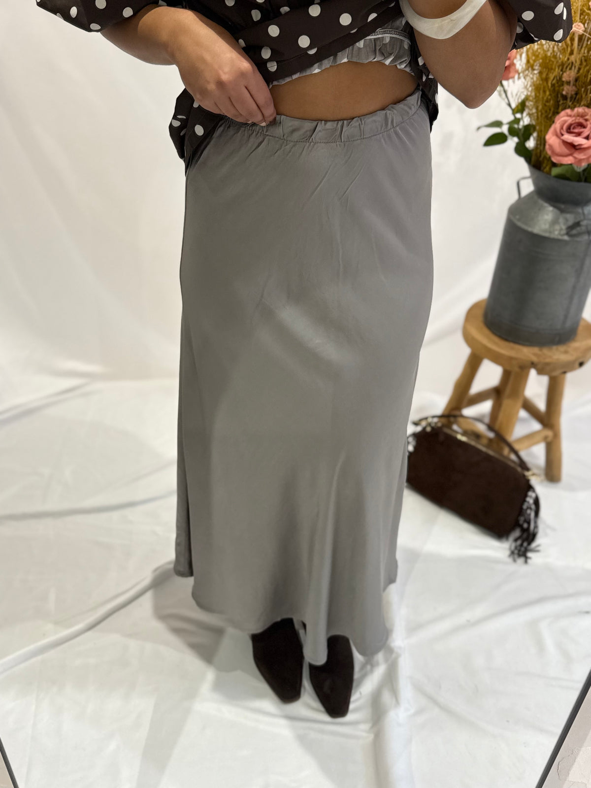 Jupe fluide champagne - Iris