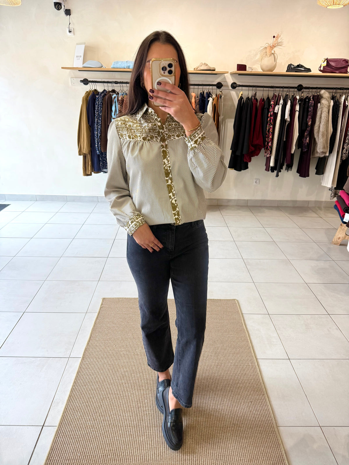 Blouse kaki - Olivia