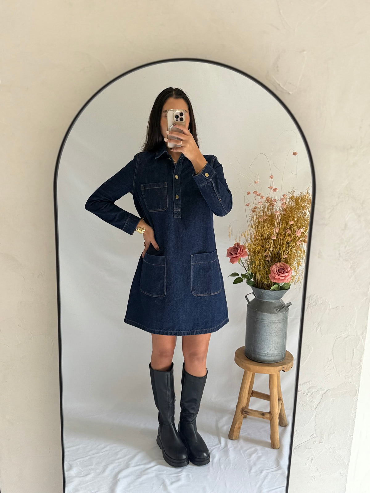 Robe jean brut - Rebecca