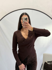 Haut choco dentelle - Oris