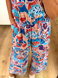 Combinaison motifs bleu - Aria