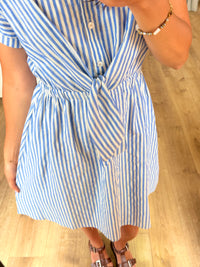 Robe Rayure Bleu - Alice