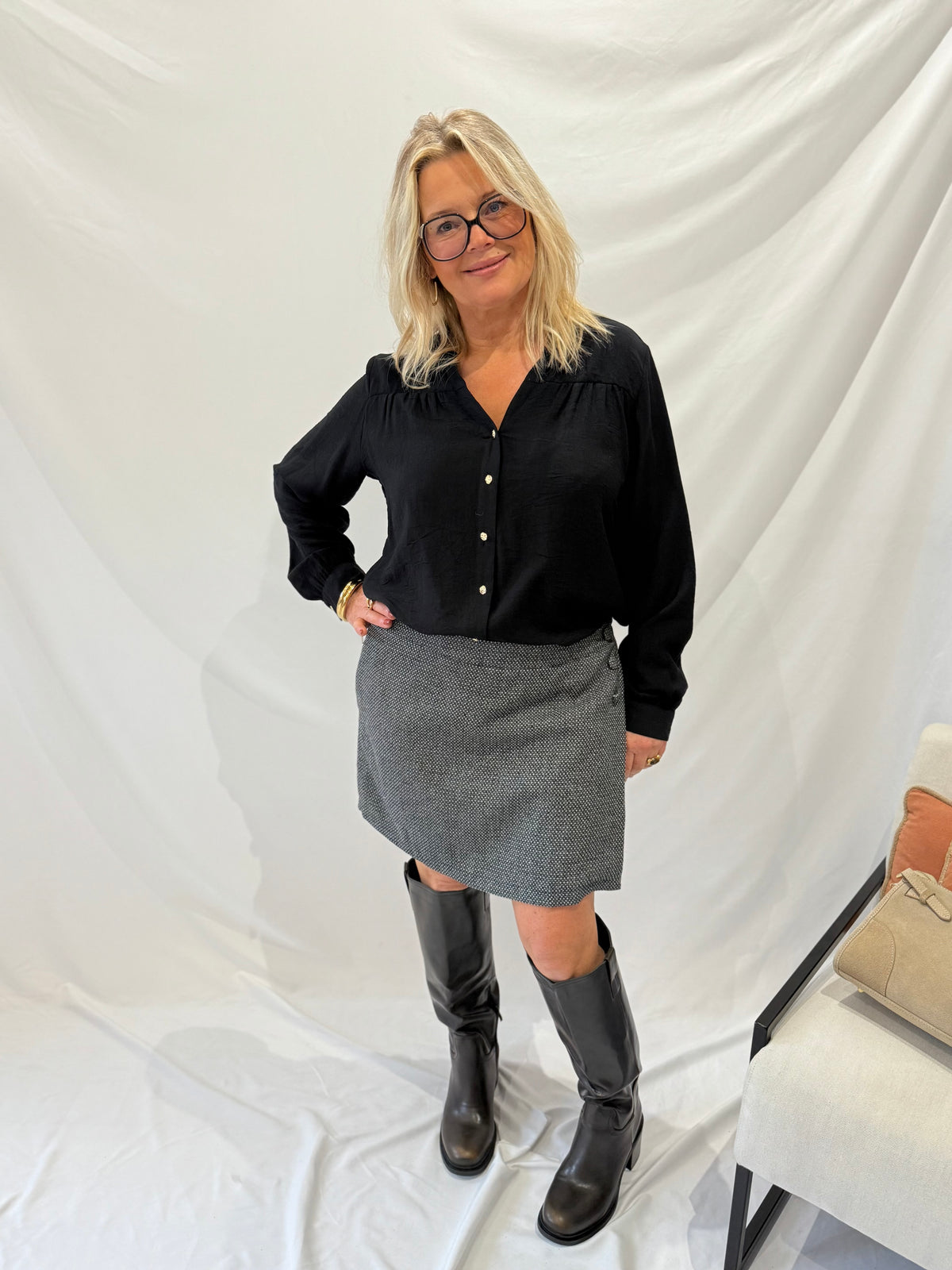 Jupe short noir GT - Olivia