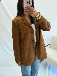 Blazer suédine - Brown