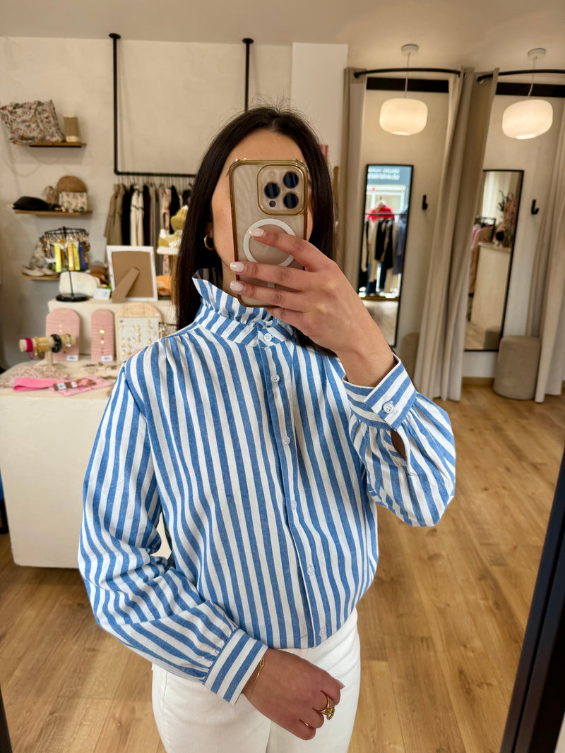 Blouse rayure bleu - Jade