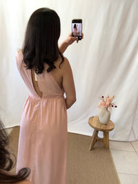 Robe longue rose - Inès