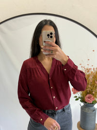 Blouse bordeaux - Lou