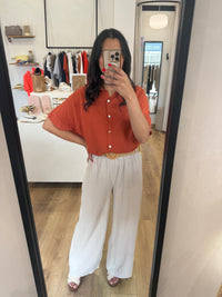 Pantalon beige gaze - Nadia