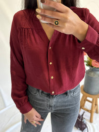 Blouse bordeaux - Lou
