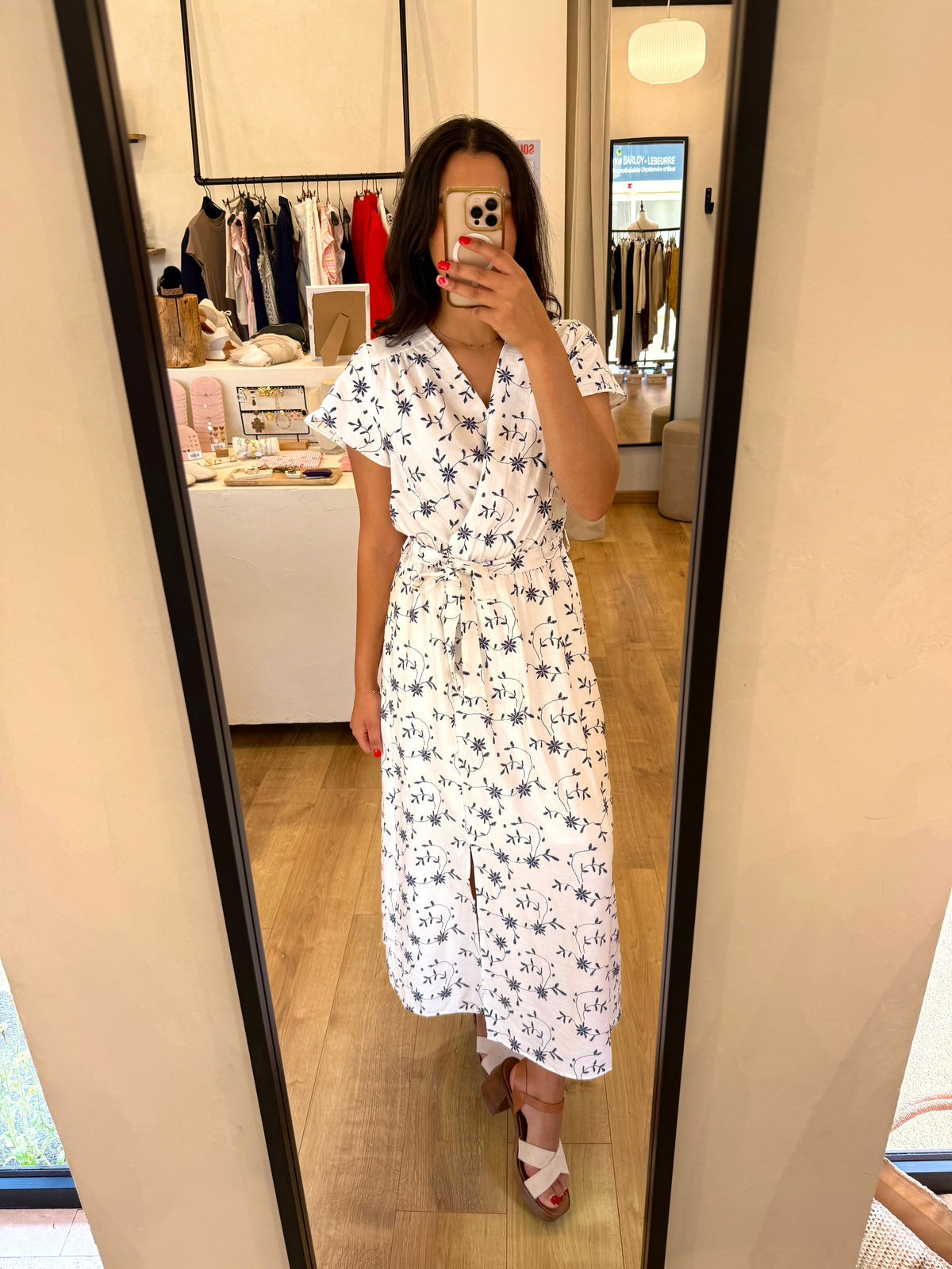 Robe longue bleu - Emilia