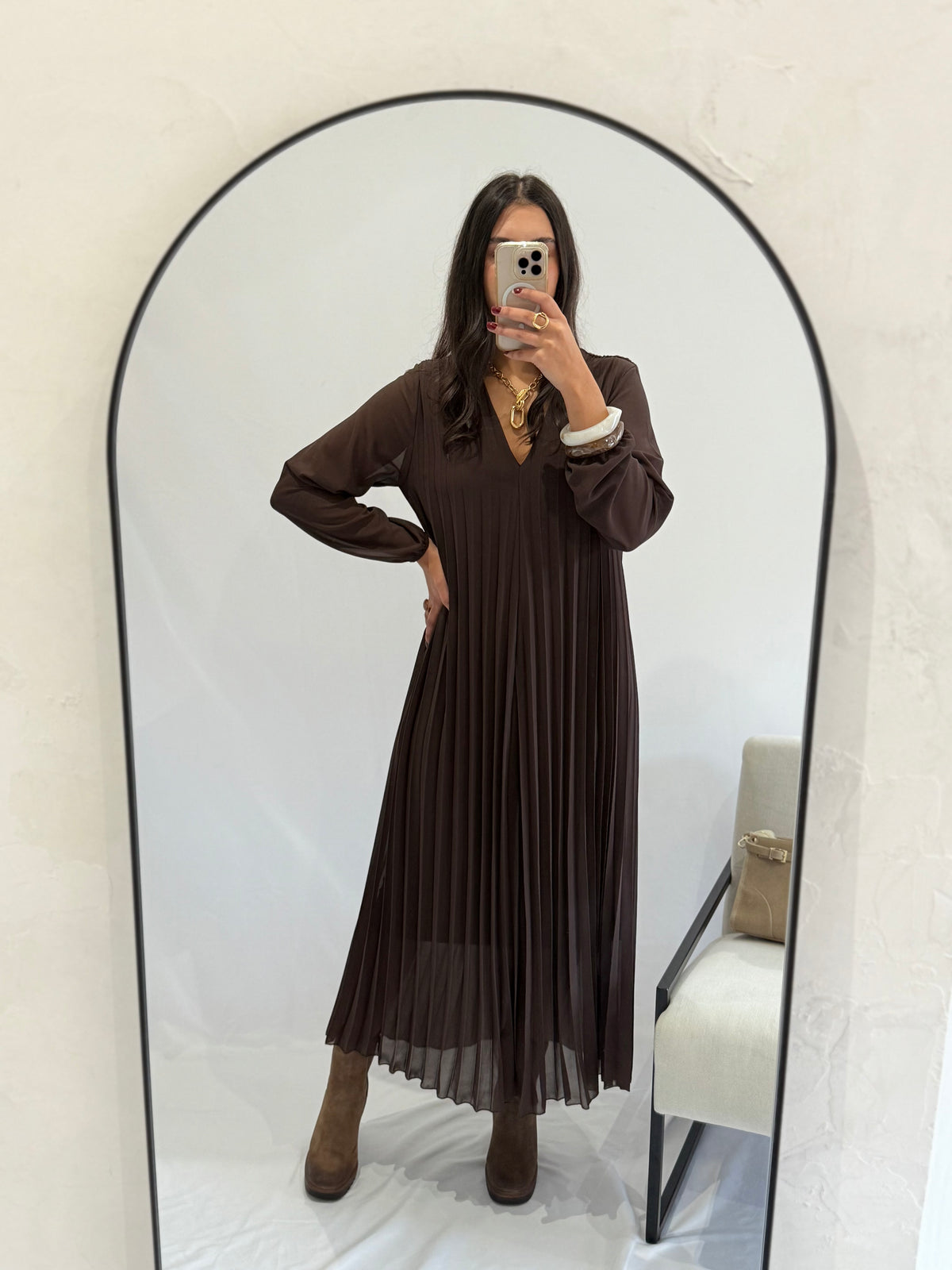 Robe longue choco - Nany